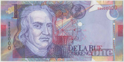 Банкнота. Великобритания. "De La Rue". Тестовая банкнота, Ньютон.