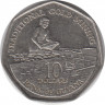 Монета. Гайана. 10 долларов 1996 год. ав.
