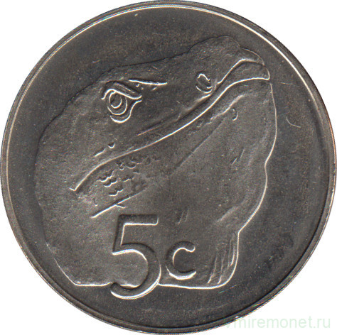 Монета. Токелау. 5 центов 2017 год.
