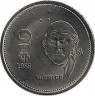 Аверс. Монета. Мексика. 10 песо 1986 год.