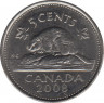Монета. Канада. 5 центов 2008 год. ав.