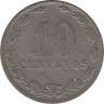Монета. Аргентина. 10 сентаво 1921 год. рев.