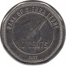 Монета. Сьерра-Леоне. 10 центов 2022 год. ав.