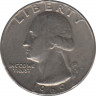 Монета. США. 25 центов 1969 год. Монетный двор - Денвер (D). ав.