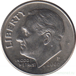 Монета. США. 10 центов 2006 год. Монетный двор P.