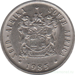 Монета. Южно-Африканская республика (ЮАР). 5 центов 1985 год.