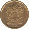 Монета. Южно-Африканская республика (ЮАР). 20 центов 1996 год. ав.