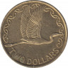 Монета. Новая Зеландия. 2 доллара 2002 год. ав.