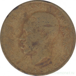 Монета. Танзания. 20 центов 1966 год.
