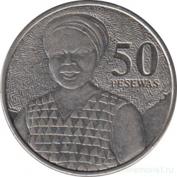 Монета. Гана. 50 песев 2007 год.