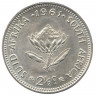Монета. Южно-Африканская республика (ЮАР). 2 1/2 цента 1961 год.