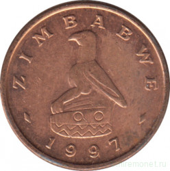 Монета. Зимбабве. 1 цент 1997 год.