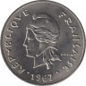 Монета. Французская Полинезия. 50 франков 1967 год. ав.