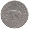 Монета. Либерия. 5 центов 1972 год. 