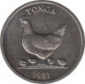 Монета. Тонга. 5 сенити 1981 год. ФАО.  ав.