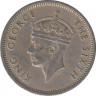 Монета. Малайя (Малайзия). 10 центов 1948 год. рев.