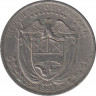 Монета. Панама. 0.25 бальбоа 1993 год. ав.
