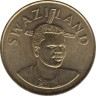 Монета. Свазиленд. 5 эмалангени 2008 год. 40 лет королю. рев.