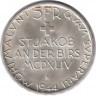 Монета. Швейцария. 5 франков 1944 год. 500 лет Битве у Сент-Якоба. Монета. Швейцария. 5 франков 1944 год. 500 лет Битве у Сент-Якоба.