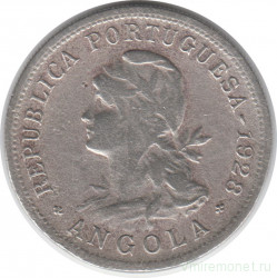 Монета. Ангола. 50 сентаво 1928 год.
