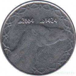Монета. Алжир. 2 динара 2004 год.