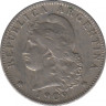 Монета. Аргентина. 20 сентаво 1909 год. ав.
