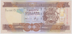 Банкнота. Соломоновы острова. 20 долларов 2009 год.