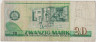 Банкнота. Германия. ГДР. 20 марок 1975 год. (6 цифр). Тип 29а. рев.