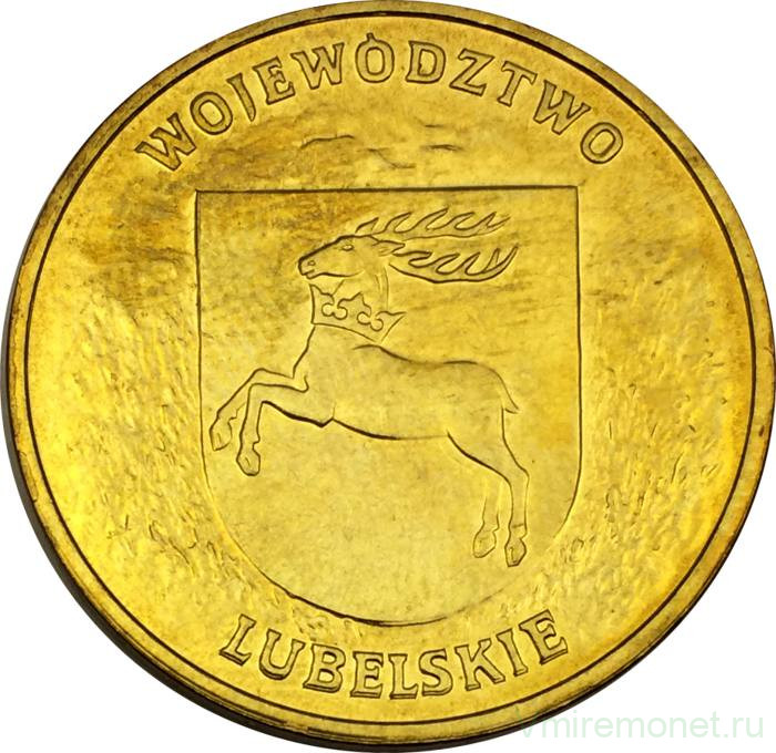 Монета. Польша. 2 злотых 2004 год. Воеводство Люблинское.