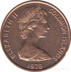 Монета. Соломоновы острова. 1 цент 1978 год.