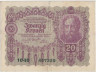 Банкнота. Австро-Венгрия. 20 крон 1922 год. Тип 76.