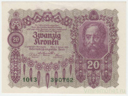 Банкнота. Австро-Венгрия. 20 крон 1922 год. Тип 76.
