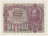 Банкнота. Австро-Венгрия. 20 крон 1922 год. Тип 76.