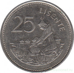 Монета. Лесото (анклав в ЮАР). 25 лисенте 1985 год.