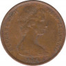 Монета. Новая Зеландия. 1 цент 1976 год. ав.