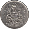 Монета. Канада. 50 центов 1971 год. ав.
