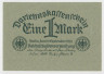 Банкнота. Кредитный билет. Германия. Веймарская республика. 1 марка 1922 год. ав.