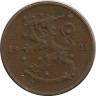 Аверс.Монета. Финляндия. 10 пенни 1921 год.