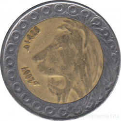 Монета. Алжир. 20 динаров 2007 год.