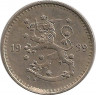 Аверс.Монета. Финляндия. 1 марка 1939 год.