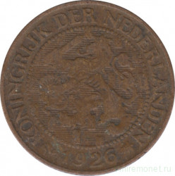 Монета. Нидерланды. 1 цент 1926 год.
