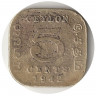 Монета. Цейлон (Шри-Ланка). 5 центов 1942 год.