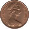 Монета. Фиджи. 1 цент 1982 год. ФАО. ав.