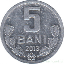 Монета. Молдова. 5 баней 2013 год.