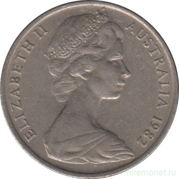 Монета. Австралия. 10 центов 1982 год.