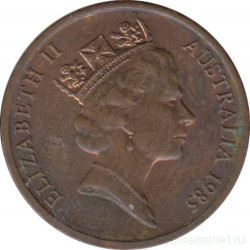 Монета. Австралия. 1 цент 1985 год.