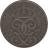 Аверс. Монета. Швеция. 5 эре 1950 год (железо).