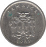 Монета. Ямайка. 5 центов 1989 год. ав.