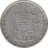 Монета. Швеция. 1 крона 1958 год. ав.