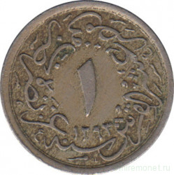 Монета. Египет. 1/10 кирша 1906 (1293/32) год.
